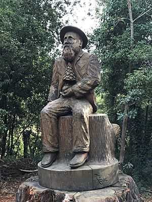 John La Gerche statue - Creswick