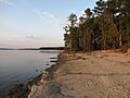 Jordan Lake from Ebenezer Church shore