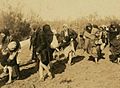 Jordanian Christian women visiting Al-Maghtas, Jordan River, 1913 (cropped) (cropped)