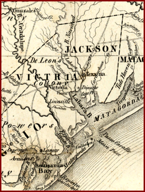 Linnville on Lavaca Bay