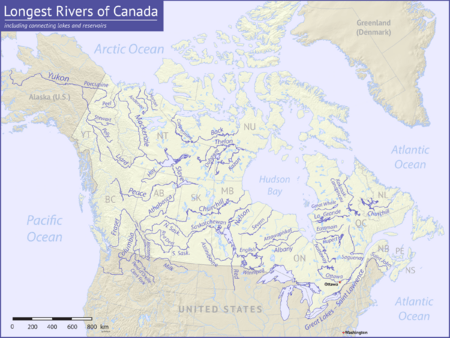 Longest Rivers of Canada