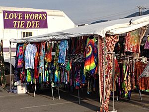 Love Works Tie Dye stand - Missoula Montana 2013