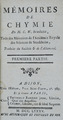 Mémoires de chymie Scheele RGNb10364341.02.vol I.tp 1785