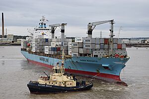 Maersk Newcastle (IMO 9215878) River Thames 2017