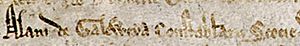 Magna Carta (British Library Cotton MS Augustus II.106) crop Alan of Galloway