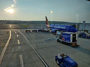 Manchester-Boston Airport departure gates