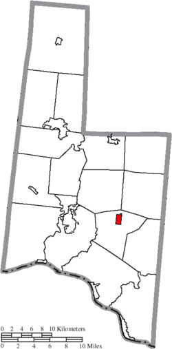 Location of Russellville in Brown County