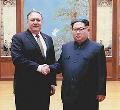 Mike Pompeo and Kim Jong Un (2) (slight crop)