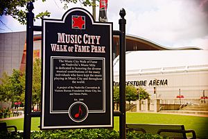 Music City Walk of Fame Park sign, Nashville