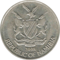 Namibia-Dollar 50cent-coin2 back