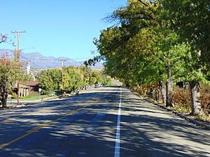North along Toquerville Boulevard (Utah State Route 17) in Toquerville, October 2016