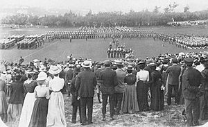 Parade at Prospect Camp Bermuda 1901