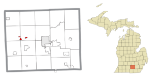 Location within Jackson County