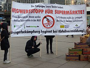 Protest against food waste, Berlin, Germany