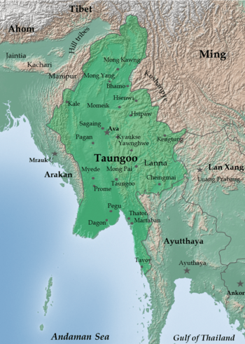 The restored Taungoo or Nyaungyan Dynasty c. 1650