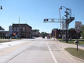 Downtown looking west along Goddard Road