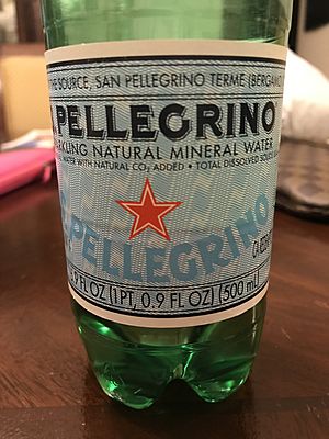 San Pellegrino bottle for sparkling water 