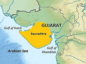 Saurashtra region within Gujarat, India