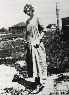 School Teacher Anna Dugan and Manganese, Minnesota Soo Line Depot