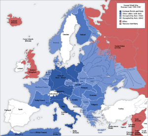 Second world war europe 1941-1942 map en