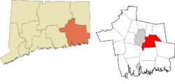 Preston's location within the Southeastern Connecticut Planning Region and the state of Connecticut