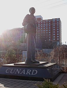 Statue of Samuel Cunard in Halifax, Nova Scotia, Canada