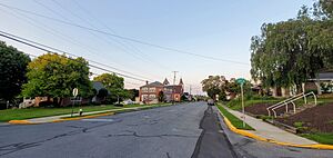 5th and Broad Streets in Tatamy, July 2021
