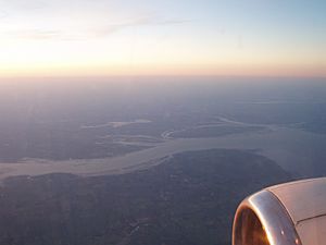 Thames estuary (aerial view)