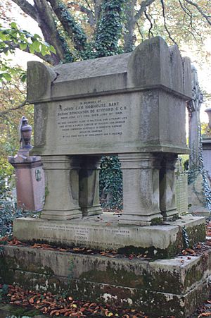 The tomb of John Cam Hobhouse, Kensal Green Cemetery, London