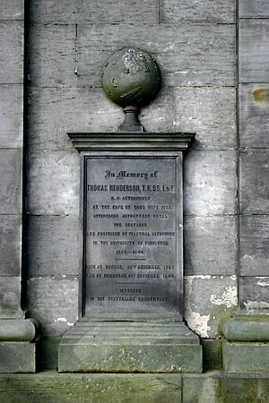 Thomas Henderson memorial on Calton Hill