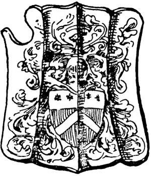 Tournshield with coat of arms Sir Thomas Leighton