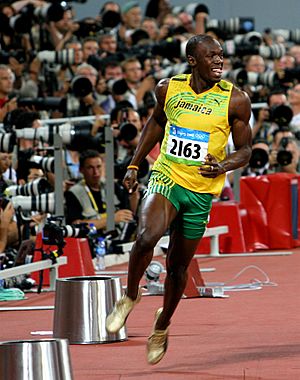 Usain Bolt Olympics Celebration