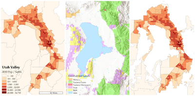 Utah Valley dasymetric map