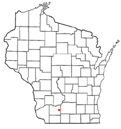 Location of Brigham, Wisconsin