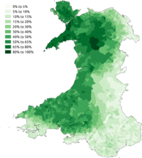 Welsh speakers in the 2011 census