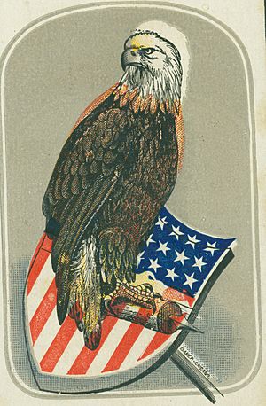 "Old Abe" (Illustration of an American Eagle on a shield)