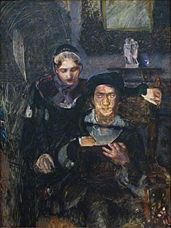 Врубель - Гамлет и Офелия (1884)