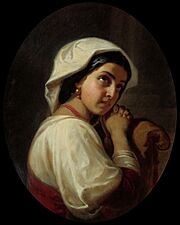 Флавицкий Константин Дмитриевич - Итальянка (1860) Калужский художественный музей