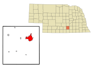 Location within Adams and Nebraska