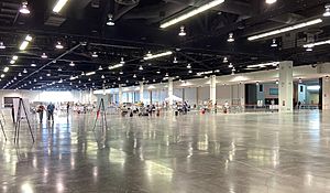 Anaheim convention center covid site