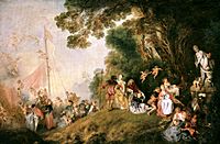 Antoine Watteau - L'imbarco per Citera