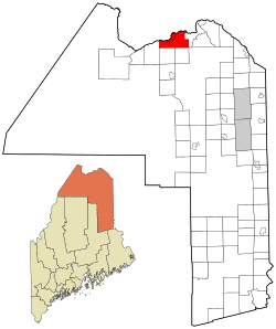 Location of Fort Kent, Maine