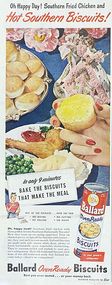 Ballard biscuits ad The Ladies' home journal (1948) (14580711967) (cropped)