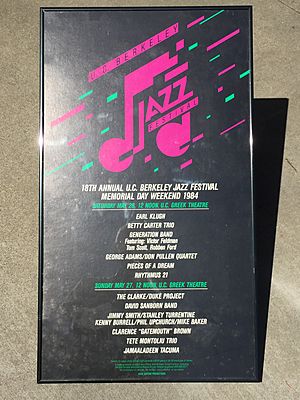 Berkeley Jazz Festival - poster for 1984