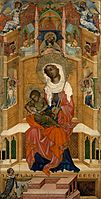 Bohemian Master - Thronende Maria mit dem Kind (Glatzer Madonna) - Google Art Project