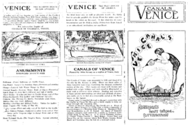 Canals Venice of America promotional flyer circa 1920 side 2