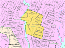 Census Bureau map of Bogota, New Jersey