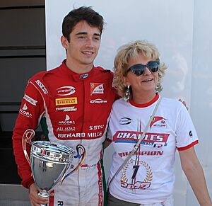 Charles Leclerc after winning F2 championship (cropped3)