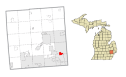 Location within Oakland County