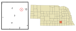 Location of Saronville, Nebraska